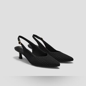 VIVAIA Low-heeled slingback shoes with pointed toes (Selena) Size 41/US 9.5